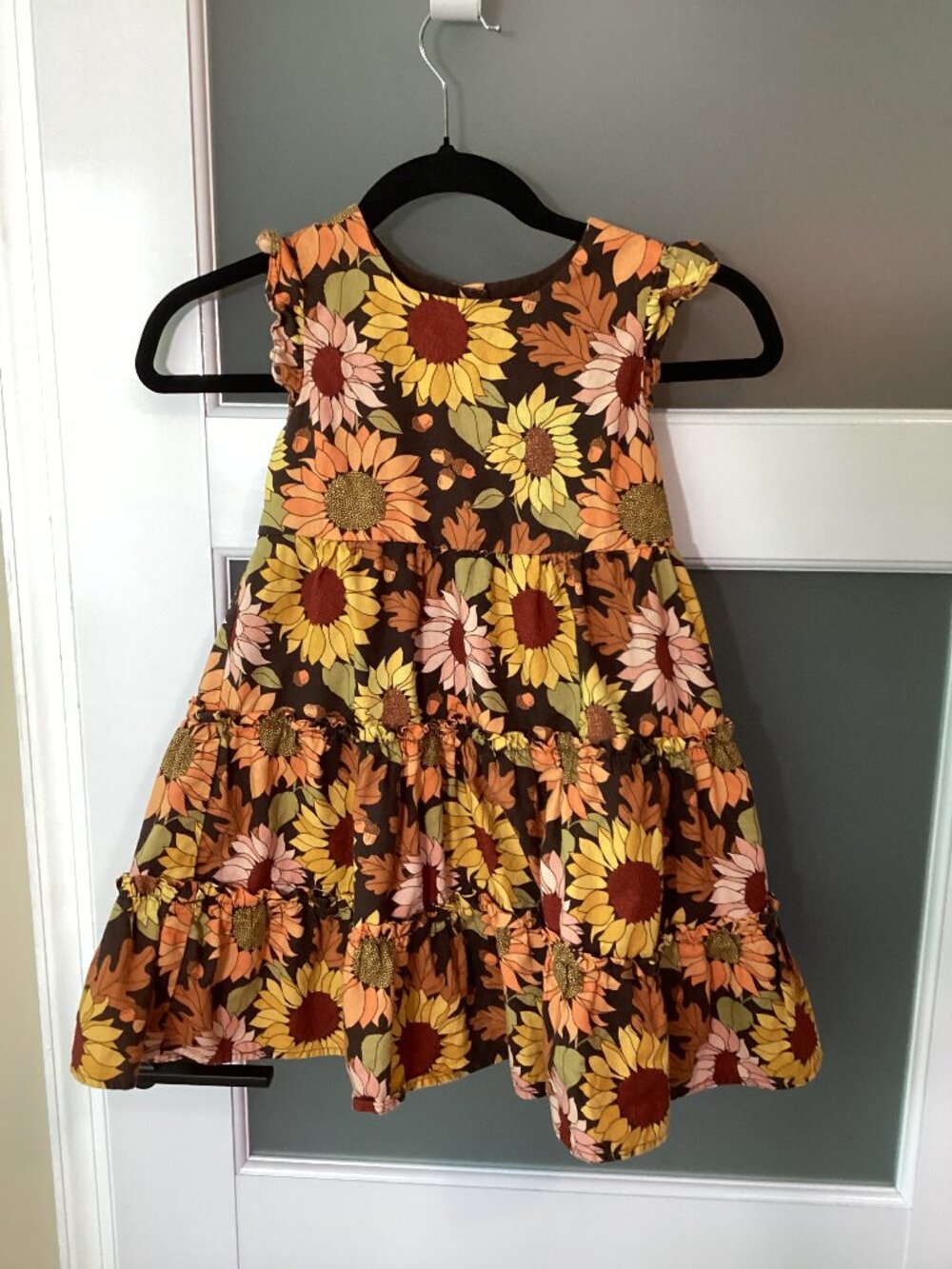 Gymboree Fall Floral Girl's Dress - Size 6 - Beautiful! A perfect fall dress